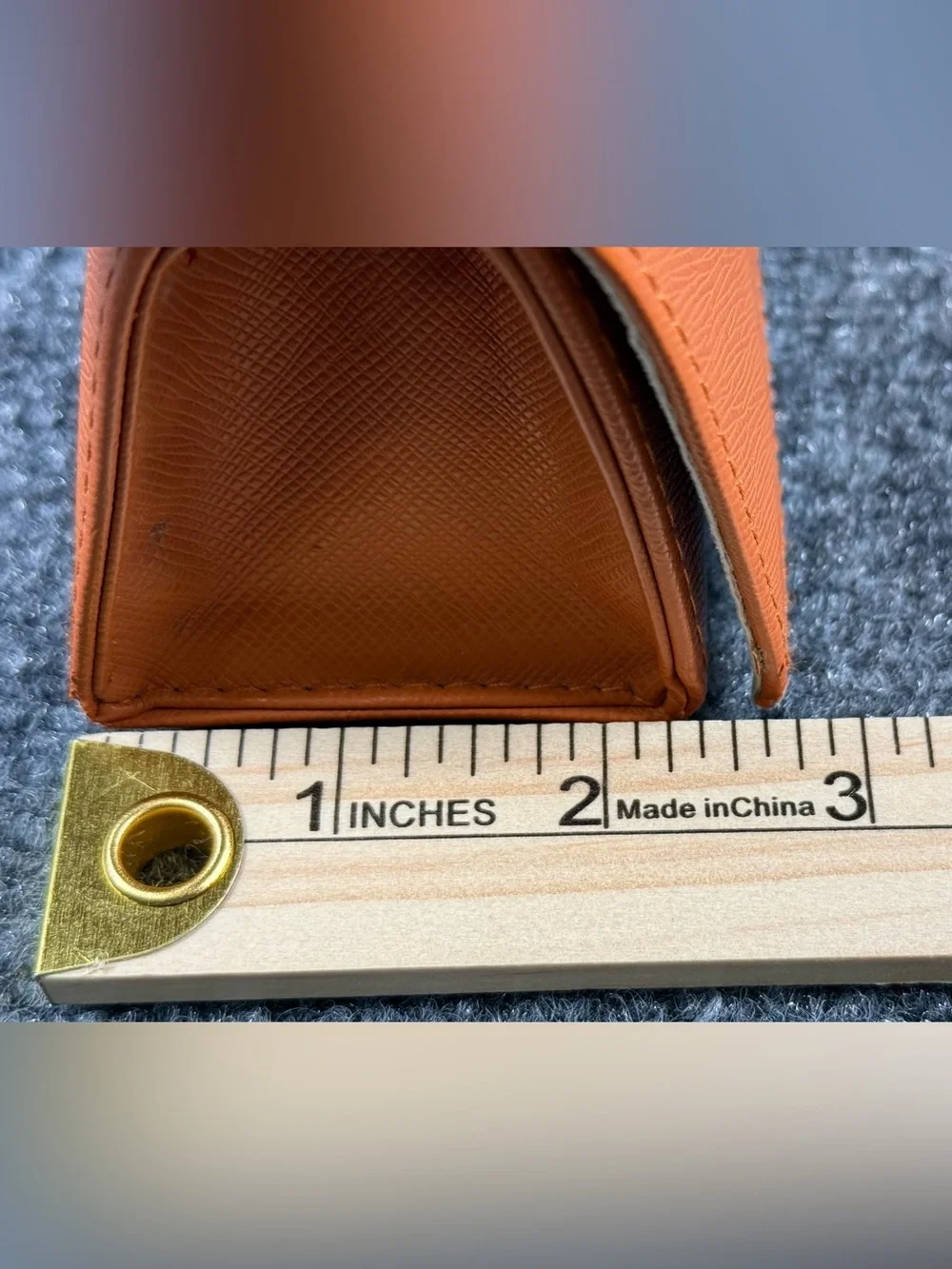 Tory Burch Orange Saffiano Leather Sunglasses Eyeglass Case